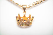 Chain with Gold Crown Pendant