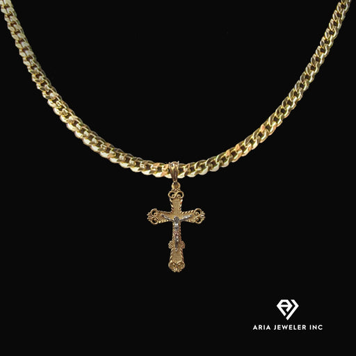 Chain with Elegant Gold Crucifix