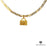 Gold Necklace with Chanel Bag Pendent