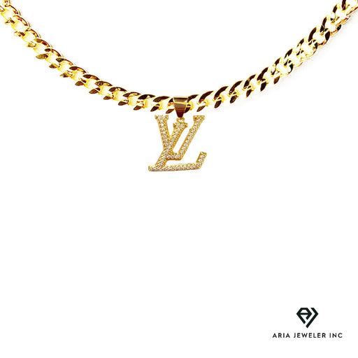 Chain with Designer Logo Pendant