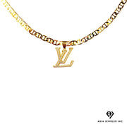 Chain with Designer Logo Pendant