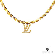 Chain with Designer Logo Pendant