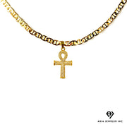 Chain with Gold Ankh Pendent