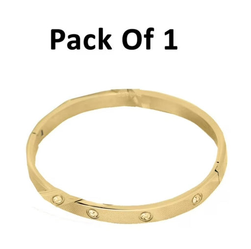 Gold Bangle Bracelet for Men and Women