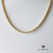 Gold Necklace with Peso Pendant