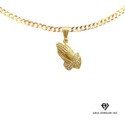 Chain with Praying Hands Pendant