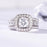 Solid White Gold Moissanite Ring