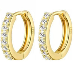 14k Gold Plated Hoop Ear Rings