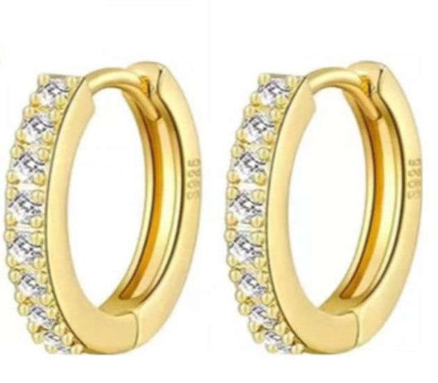 14k Gold Plated Hoop Ear Rings