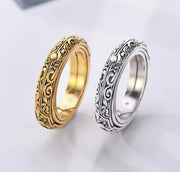 Astrology Ball Ring in gold or silver P30