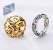Astrology Ball Ring in gold or silver P30