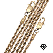 Aria LUX 2mm Rope Chain With Circle Diamond Pendent