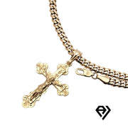 Aria LUX 6mm Cuban Chain With Crucifix Pendent