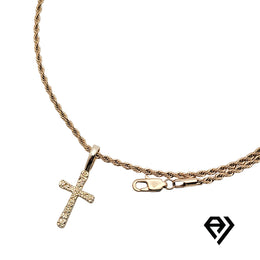 Aria LUX 2mm Rope Chain With Nugget Pendent