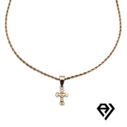 Aria LUX 2mm Rope Chain With Cross Pendent