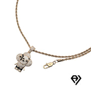 Aria LUX 2mm Rope Chain With Teddy Bear Pendent