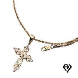 Aria LUX 2mm Rope Chain With Curifix Cross Pendent