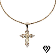 Aria LUX 2mm Rope Chain With Curifix Cross Pendent
