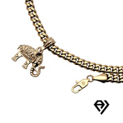 Aria LUX 6mm Cuban Chain With Elephant Pendent