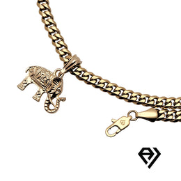 Aria LUX 6mm Cuban Chain With Elephant Pendent