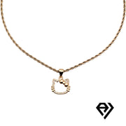 Aria LUX 2mm Rope Chain With Hello Kitty Pendent