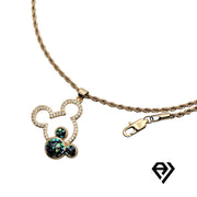 Aria LUX 2mm Rope Chain With Micky Mouse Pendent