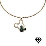 Aria LUX 2mm Rope Chain With Micky Mouse Pendent