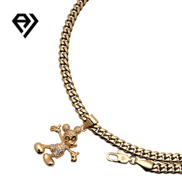 Aria LUX 6mm Cuban Chain With Mickey Mouse Pendent