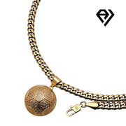 Aria LUX 6mm Cuban Chain With Soccer Ball Pendent