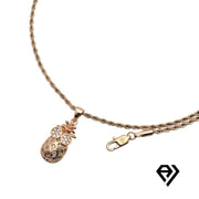 Aria LUX 2mm Rope Chain With Pineapple Pendent