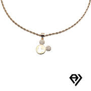 Aria LUX 2mm Rope Chain With Mickey Mouse Pendent