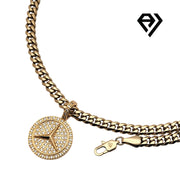 Aria LUX 6mm Cuban Chain With Mercedes Pendent