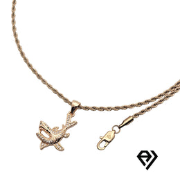 Aria LUX 2mm Rope Chain With Shark Pendent