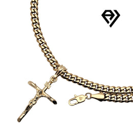 Aria LUX 6mm Cuban Chain With Medium Crucifix Pendent