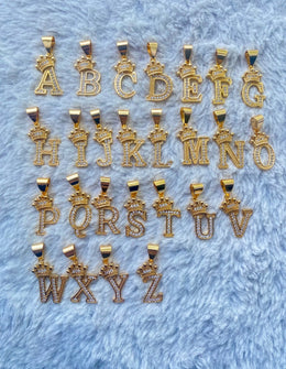 14k gold bonded A-Z Crown Letters P30
