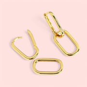 14k Gold Plated Link Ear Rings