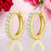 14k Gold Plated Hoop Ear Rings