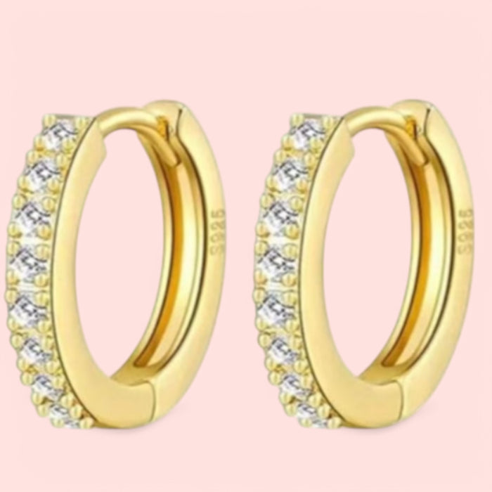 14k Gold Plated Hoop Ear Rings