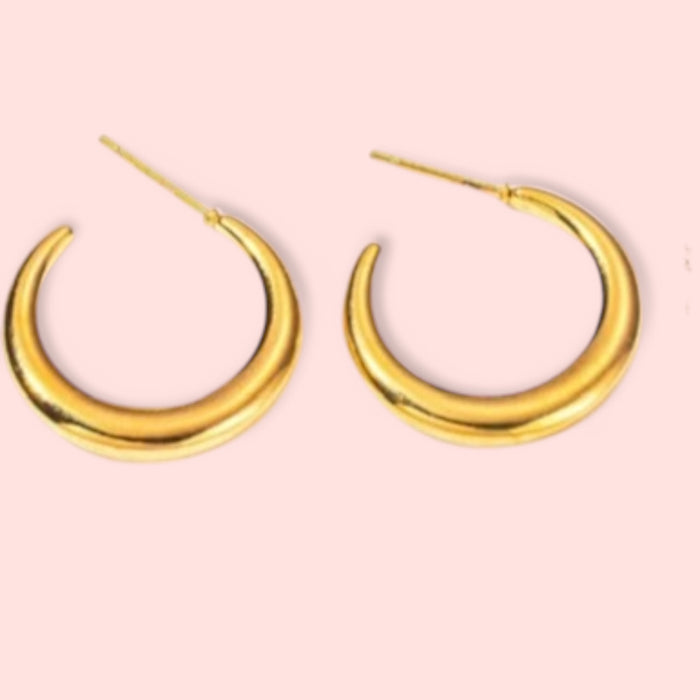 14k Gold Plated Hoop Ear Rings