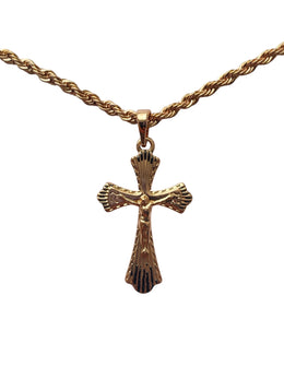 Rose Gold Necklace with Crucifix P30