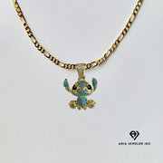 Chain with Diamond Stitch Pendant