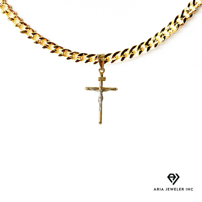 Chain with Gold Cross Pendant