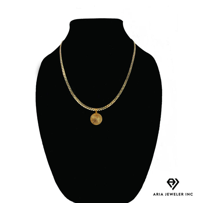 Gold Necklace with Soccer Ball Charm