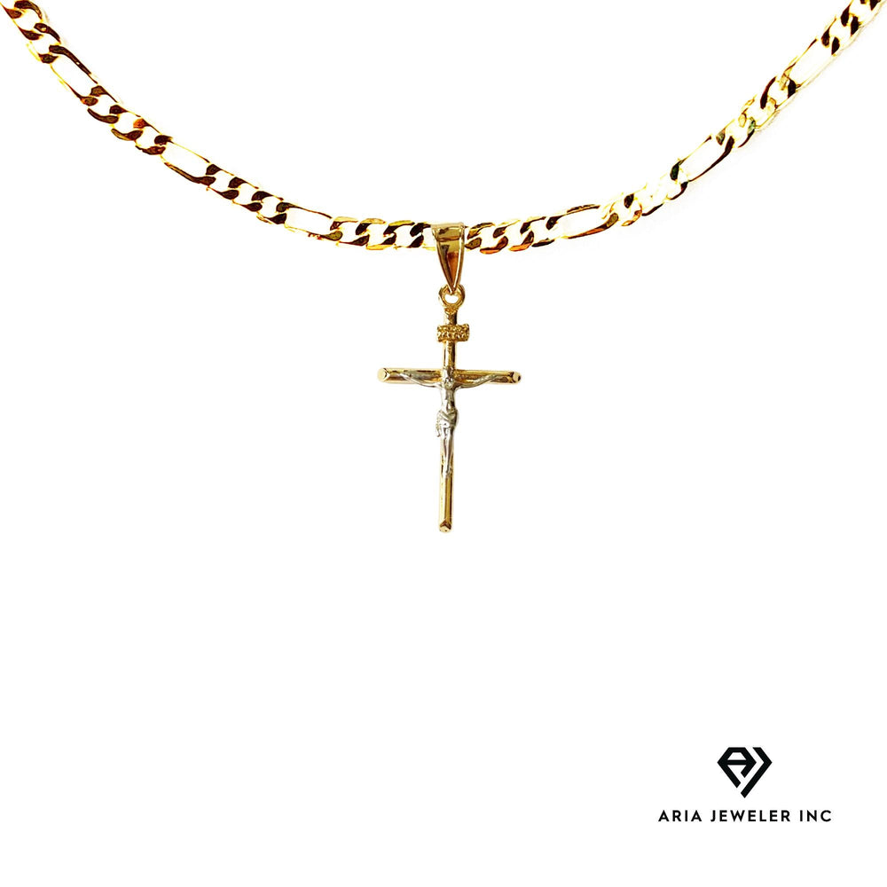 Chain with Gold Cross Pendant