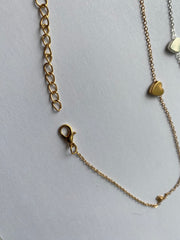 Silver + Gold Heart Necklaces  P30