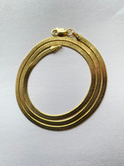 Herringbone Style Gold Necklace P30