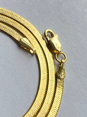 Herringbone Style Gold Necklace P30