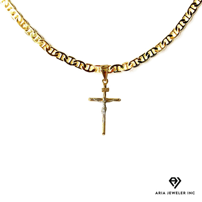 Chain with Gold Cross Pendant