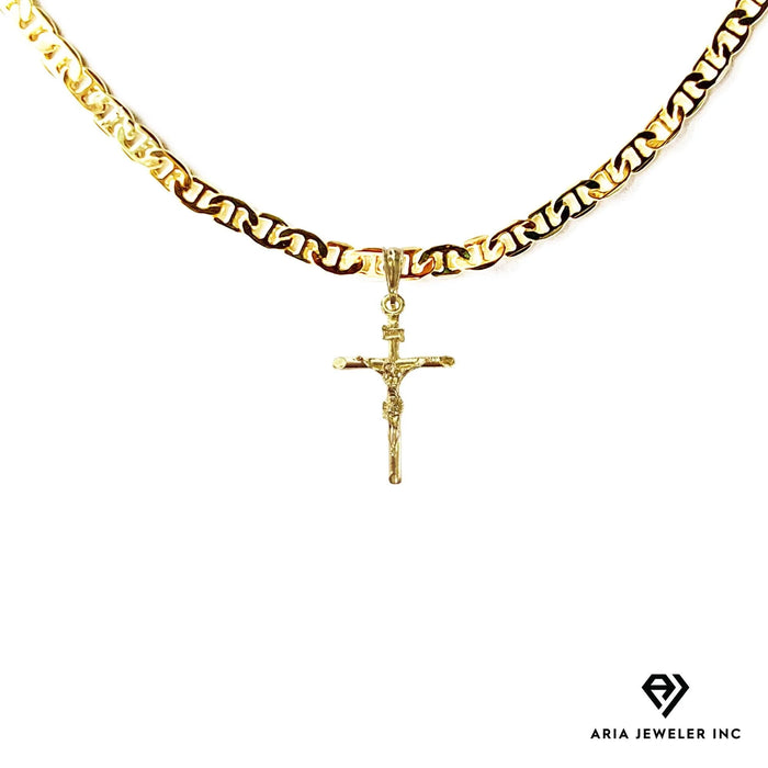 Chain with Small Gold Crucifix