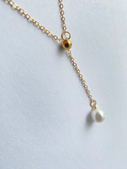 Silver + Gold Pearl Necklaces  P30